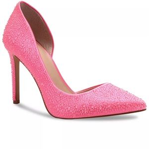 Barbie Inspired Hot Pink Bling Pumps